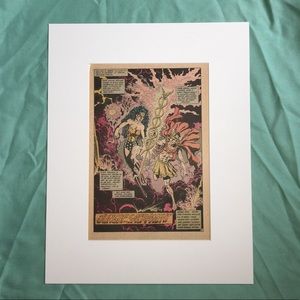 Wonder Woman Cover comic Art matted DC Comics